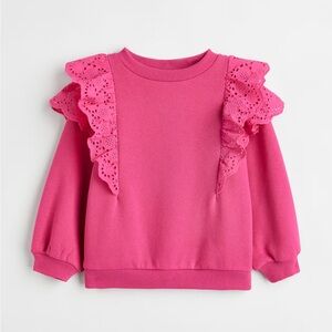 H&M Ruffle Trim Sweatshirt